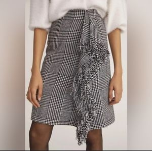 Women's Black and White Pencil Skirt